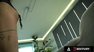 silvia dellai trembles in ecstasy as husband and lover double penetrate her tight holes