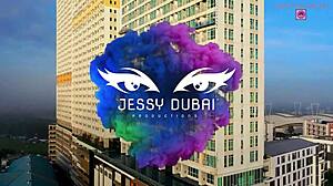 Jessy Dubai's Sloppy Deepthroat Leads To Mexican TS Creampie Pleasure