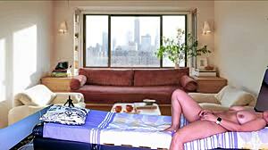 Cleaning lady strips and teases before wild sex preview