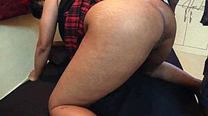 big booty malay babe bent over doggystyle creampied by stepuncle's monster cock