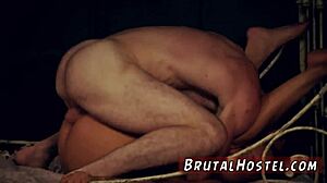 Naive teen 18+ bound in taxi endures extreme BDSM domination game!