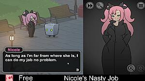 Nicole's nasty interactive game gets wildly erotic!