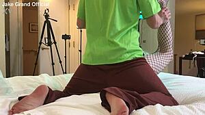 Shaggy Pounds TS College Student's Tight Ass