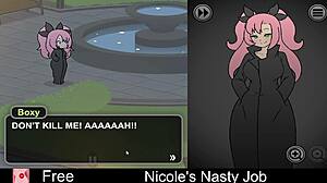Nicole's nasty interactive game gets wildly erotic!
