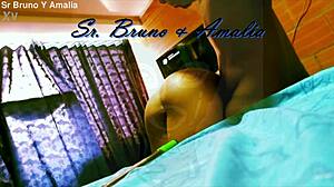 COLOMBIAN SUB AMALIA GETS BOUND AND SPANKED HARD IN BDSM SESSION!