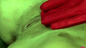 damn gorgeous brunette's massive tits jiggle in doggy pounding