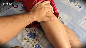 step sister-in-law massage pussy touch turns wild fuck 😈💦