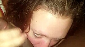 amy gives me sloppy titty head in casual blow