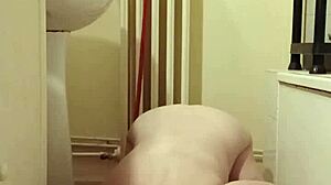 Milf slave eats from dog bowl humiliated with buttplug dirty talk pov