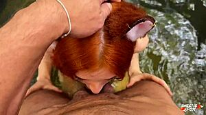 Sweetie fox kitsune busty onsen creampie fuck