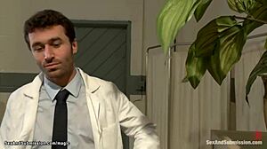 Bound Wife Gangbanged Roughly in Bizarre Hospital Bondage