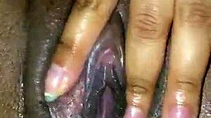 Latina Fingers Her Fat Wet Pussy to Orgasm