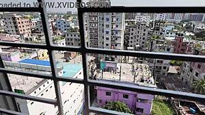 Beautiful bengali babe takes boyfriend's monster cock doggystyle hard?