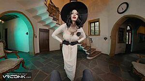 Lady Dimitrescu cosplay fucks hard?
