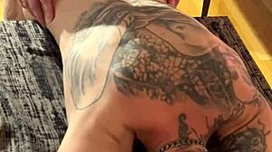 step daddy owns my skinny tattooed pussy rough between takes bts slave session