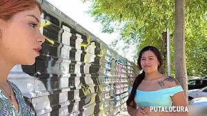 Teen Marina Gold straps sensual Colombian Lorena S in hot lesbian fuck