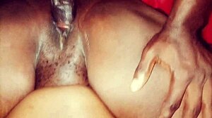 amateur ebony milf bends over for big cock in her chocolate pussy doggystyle