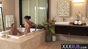 Perfect Ass Masseuse Sucks Big Cock Then Gets Tight Pussy Fucked Hard