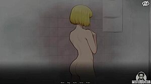 Femboy anal cumshot handjob close-up, what next?