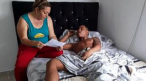 mature colombian stepmom gets pounded by stepson 😈 big tits bounce wild!