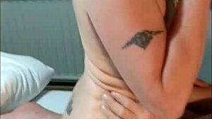 Riding Fuck Buddy While Chatting Naughty With Mummy On Phone!