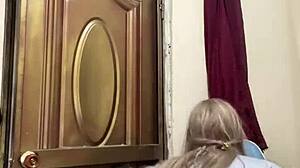 damn this trans babe milks huge load at home