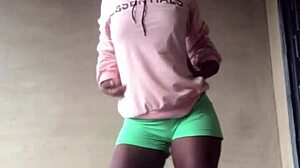crazybitch shakes her juicy big ass wildly outdoors everywhere she goes