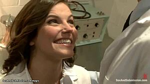 Bound Wife Gangbanged Roughly in Bizarre Hospital Bondage