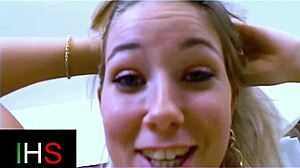 beautiful curvy blonde gets her shaved pussy licked fingered then fucked anal hard