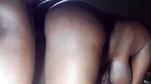 pornstar wakes early for black anal creampie pounding