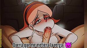 uber taxi paid with blowjob turns into backseat anal ride