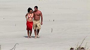 Beach orgy brunettes double penetration doggystyle