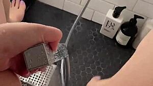 Nadia Ali's Luxury Saudi Arabian Step-Sis Strips Teases Squirts in LA Shower Compilation