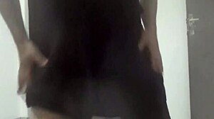 amateur dancer sways hips in teasing rhythm