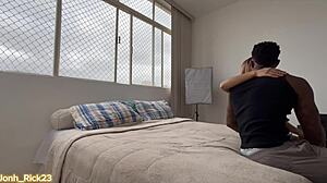 imagine this huge black cock barebacking the skinny brazilian whore's tight holes?