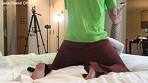 Shaggy Pounds TS College Student's Tight Ass