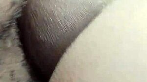 guy fucks hairy big ass squirting pussy creampie in bush afternoon