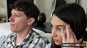 Dude, my teen stepsis sucks my cock just to snag the TV remote!