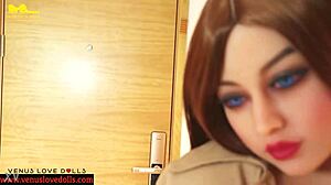 venus american beauty sex doll seduces softly