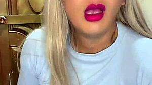 damn this trans babe milks huge load at home