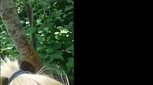 cute tinder blonde slurps cock outdoors pov girlfriend style