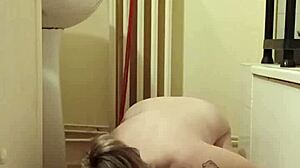 Milf slave eats from dog bowl humiliated with buttplug dirty talk pov