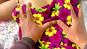 Cheating Stepsis Rides Daddy Hard on Bed Moaning Through Orgasm