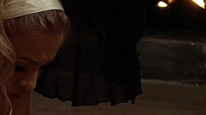 Bend over, slave—mistress fingers your submissive lesbian hole now!