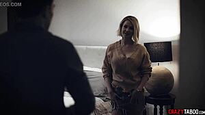 yo milf stepmom gives her teen stepson that special blowjob help