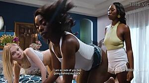 Ana Foxxx Mocha Menage Catch Coco Fingering Stepdaughter!