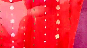 saree clad chubby indian bbw curves tease in homemade beauty showcase