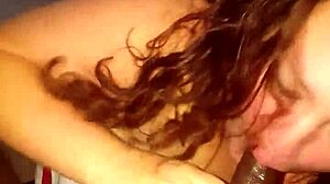 amy gives me sloppy titty head in casual blow