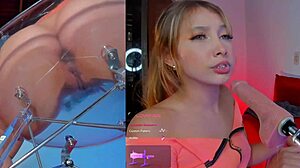 colombian slut moans as machine sucks and vibrator pounds pussy