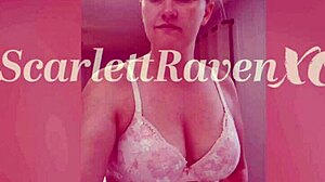 Scarlettravenxo dresses up before hot masturbation session